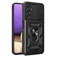 Samsung Galaxy A14 4G/5G Skal Ring CamShield Hybrid Svart