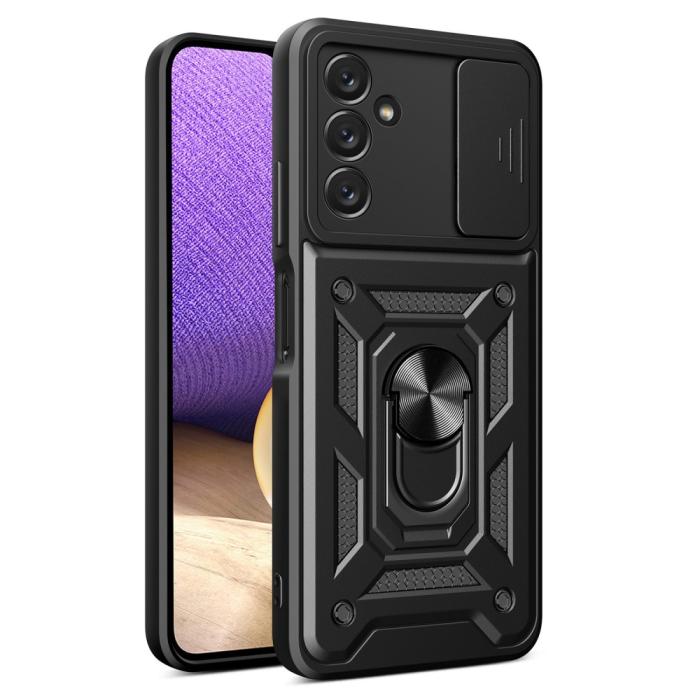 Bild 1, Samsung Galaxy A14 4G/5G Skal Ring CamShield Hybrid Svart