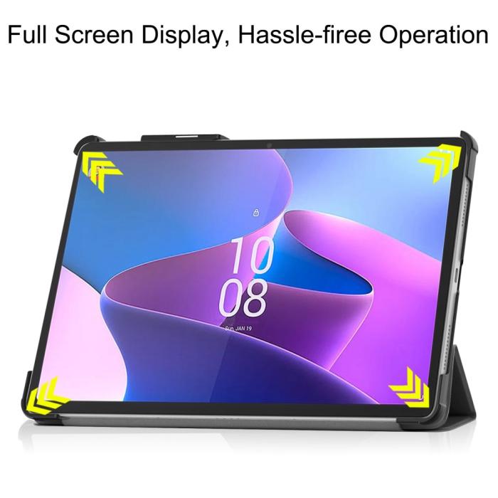 Bild 3, Lenovo Tab P11 Pro Gen 2 Fodral Tri-Fold Läder Svart