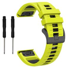 Garmin Fenix 26 mm Armband Quick Release Silikon Gr&ouml;n