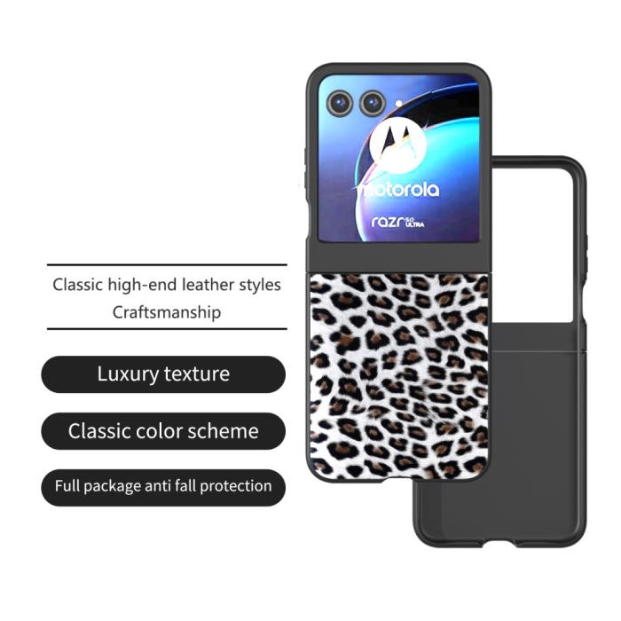 Bild 2, Motorola Razr 50 5G Mobilskal Leopard Mönster
