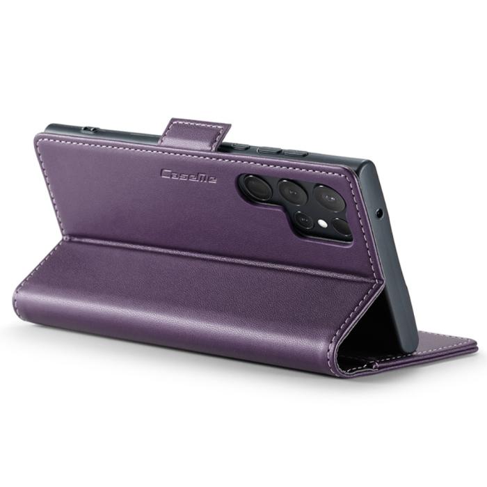 Bild 3, CASEME Galaxy S24 Ultra Fodral Slim Litchi Läder Lila
