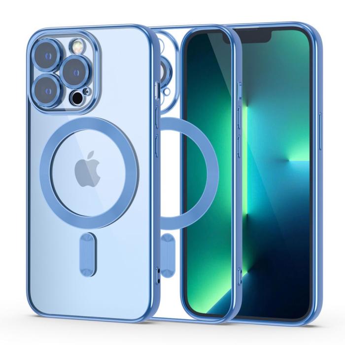 Bild 1, Tech-Protect iPhone 13 Pro Skal MagSafe MagShine Sky Blue