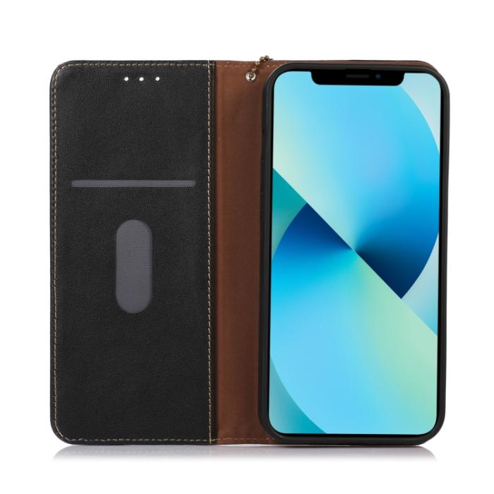 Bild 4, KHAZNEH iPhone 14 Plus Fodral Nappa Äkta Läder RFID Svart