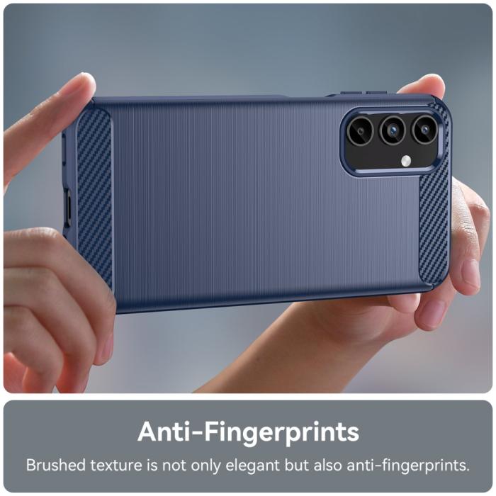 Bild 4, Samsung Galaxy A15 5G Skal Borstad Stål Textur Blå