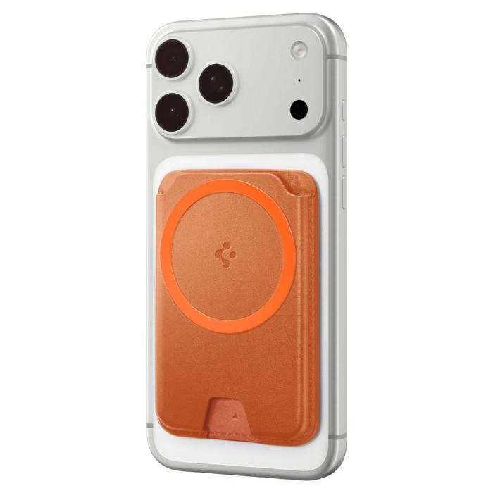 Bild 6, Spigen Magnetisk MagSafe Korthållare Valentinus MagFit+ Orange