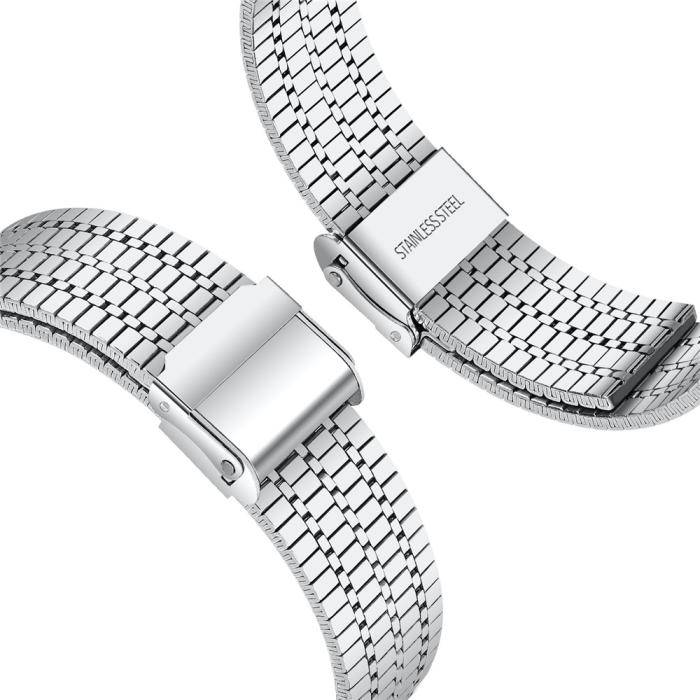 Bild 3, Galaxy Watch 8 46/44/40 mm Armband Rostfritt Stål Silver