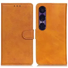 Sony Xperia 1 VII Fodral L&auml;der Brun