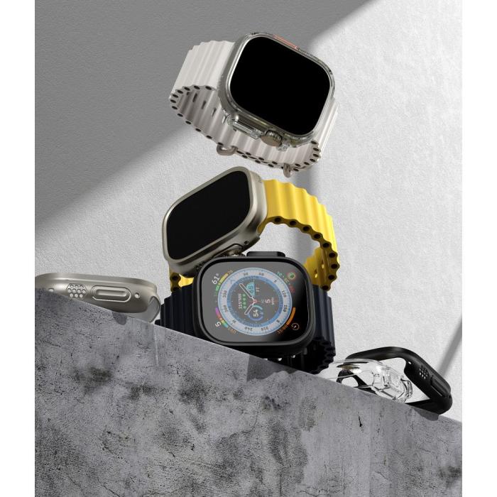 Bild 3, Ringke Apple Watch Ultra 49 mm 2-PACK Skal Slim Transparent/Svart