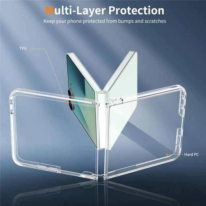 Bild 3, Samsung Galaxy Z Flip 8 Skal TPU Transparent