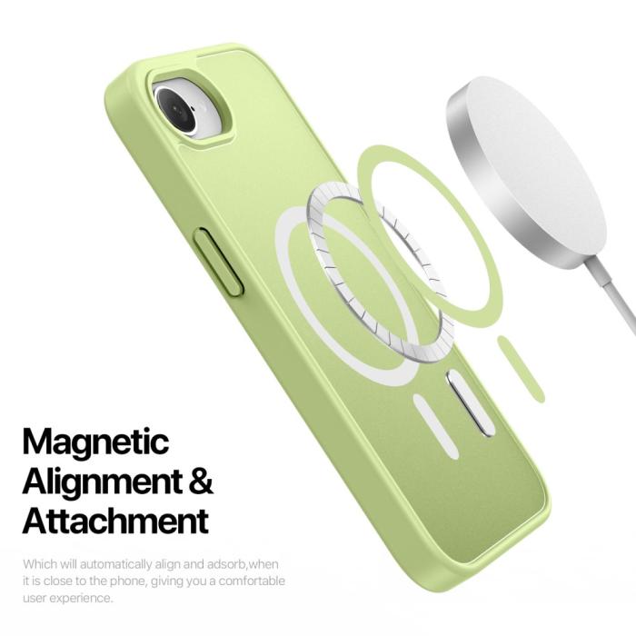 Bild 6, DUX DUCIS iPhone 17e/16e Skal MagSafe Yind Series Lime Grön