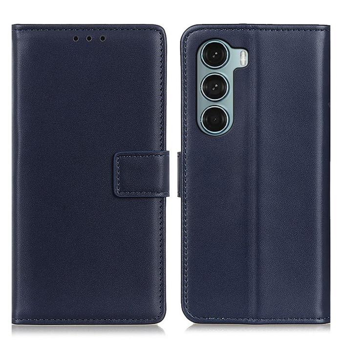 Bild 1, Motorola Moto G200 Fodral Solid Läder Blå