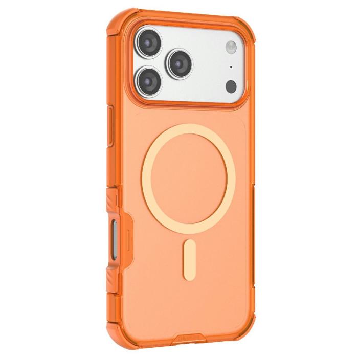 Bild 2, iPhone 17 Pro Max Skal MagSafe Shockproof Hybrid Orange