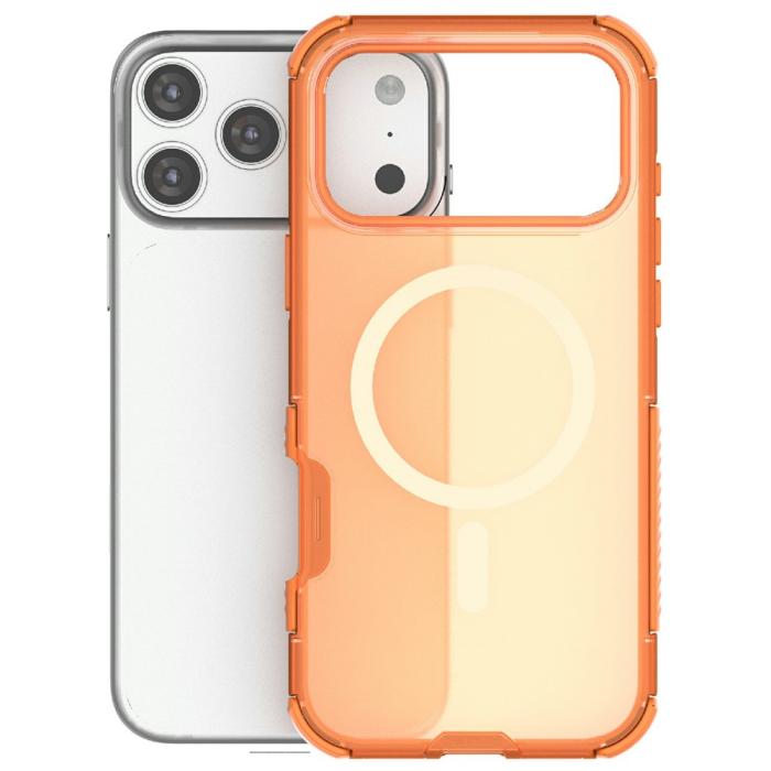 Bild 3, iPhone 17 Pro Max Skal MagSafe Shockproof Hybrid Orange