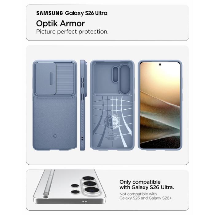 Bild 5, Spigen Samsung Galaxy S26 Ultra Skal Optik Armor Light Blue