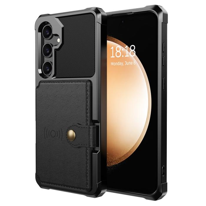 Bild 2, Galaxy A55 5G Skal Med Magnetisk Plånbok Svart