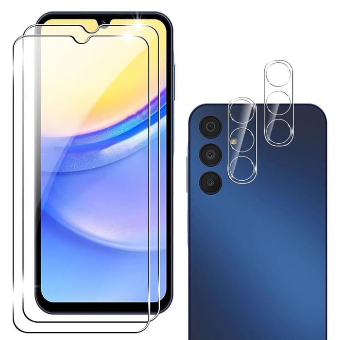 Bild 1, Samsung Galaxy A55 5G 4-PACK Skärmskydd/Linsskydd