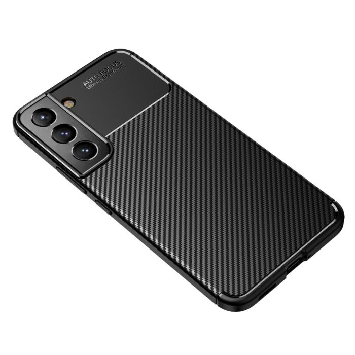 Bild 3, Samsung Galaxy S22 Plus Skal Kolfiber Textur Svart