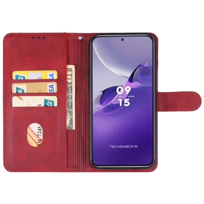 Bild 3, Samsung Galaxy A24 5G Fodral Läder Röd