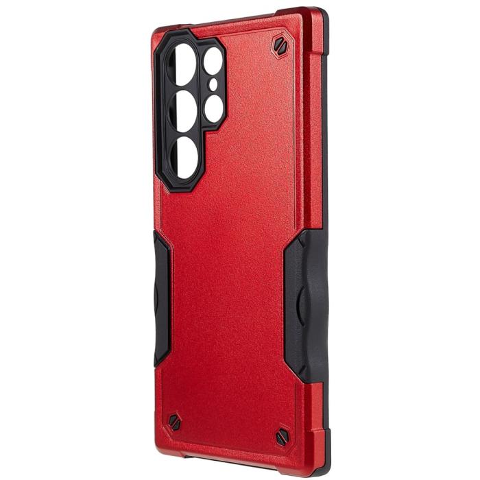 Bild 2, Samsung Galaxy S23 Ultra Skal Shockproof Armor Röd