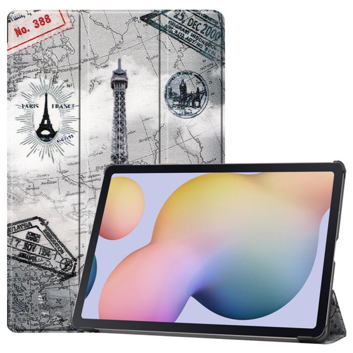 Bild 1, Samsung Galaxy Tab S7 Plus / Tab S8 Plus - Tri-Fold Fodral - Eiffeltornet