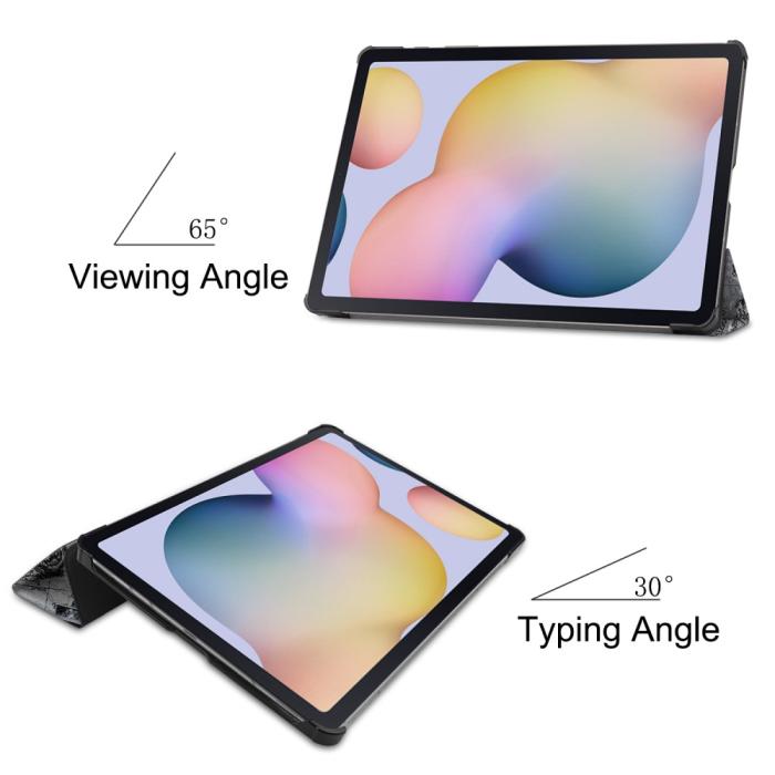 Bild 3, Samsung Galaxy Tab S7 Plus / Tab S8 Plus - Tri-Fold Fodral - Eiffeltornet