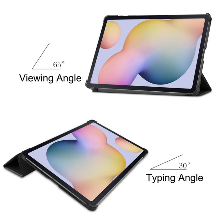 Bild 3, Samsung Galaxy Tab S7 / Tab S8 - Tri-Fold Fodral - Svart