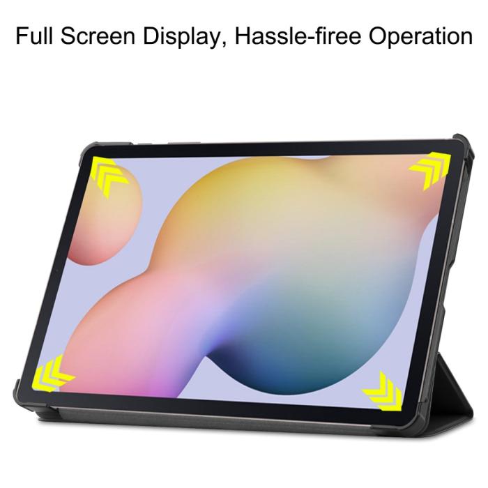 Bild 4, Samsung Galaxy Tab S7 / Tab S8 - Tri-Fold Fodral - Svart