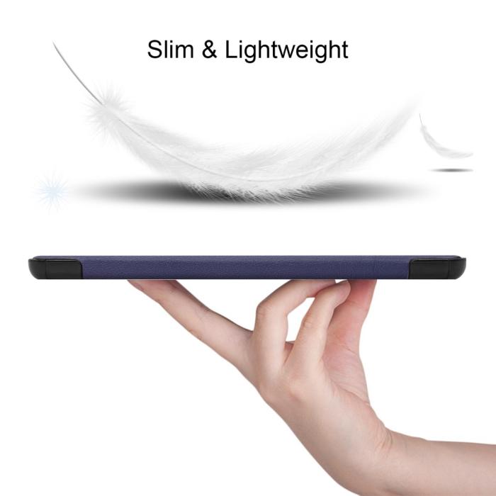 Bild 2, Samsung Galaxy Tab S7 / Tab S8 - Tri-Fold Fodral - Mörk Blå
