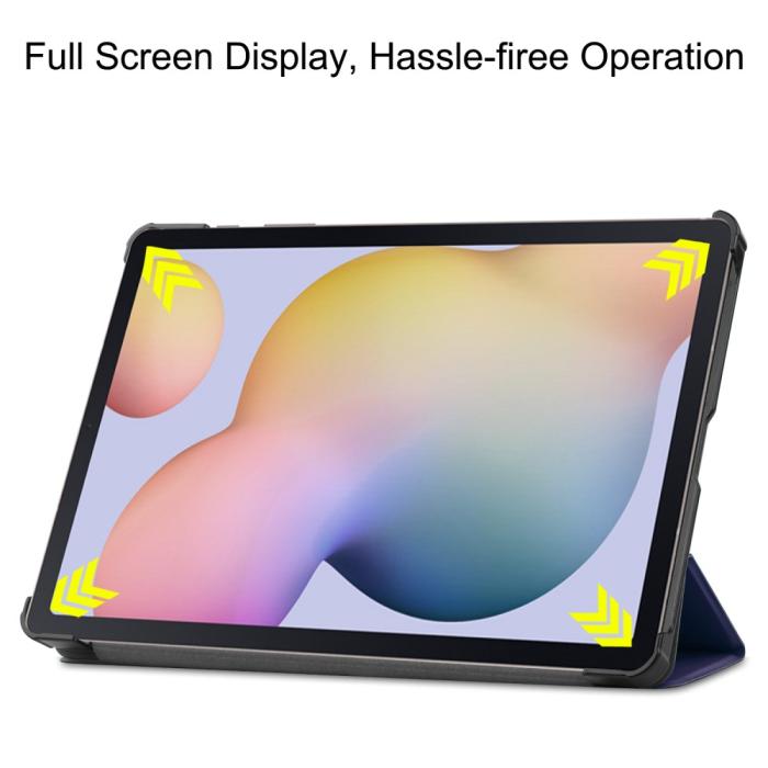 Bild 4, Samsung Galaxy Tab S7 / Tab S8 - Tri-Fold Fodral - Mörk Blå