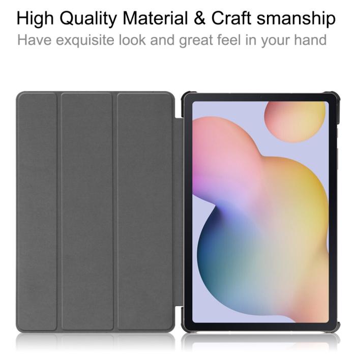 Bild 5, Samsung Galaxy Tab S7 / Tab S8 - Tri-Fold Fodral - Mörk Blå
