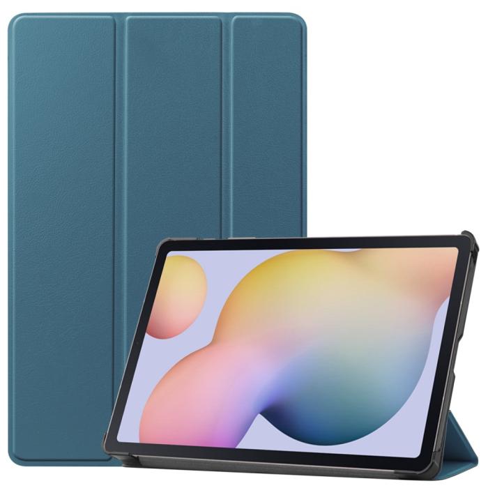 Bild 1, Samsung Galaxy Tab S7 / Tab S8 - Tri-Fold Fodral - Mörk Grön