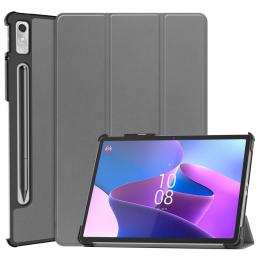 Lenovo Tab P11 Pro Gen 2 Fodral Tri-Fold Läder Grå