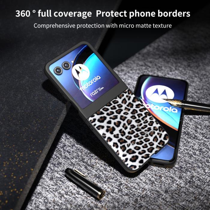 Bild 5, Motorola Razr 50 5G Mobilskal Leopard Mönster