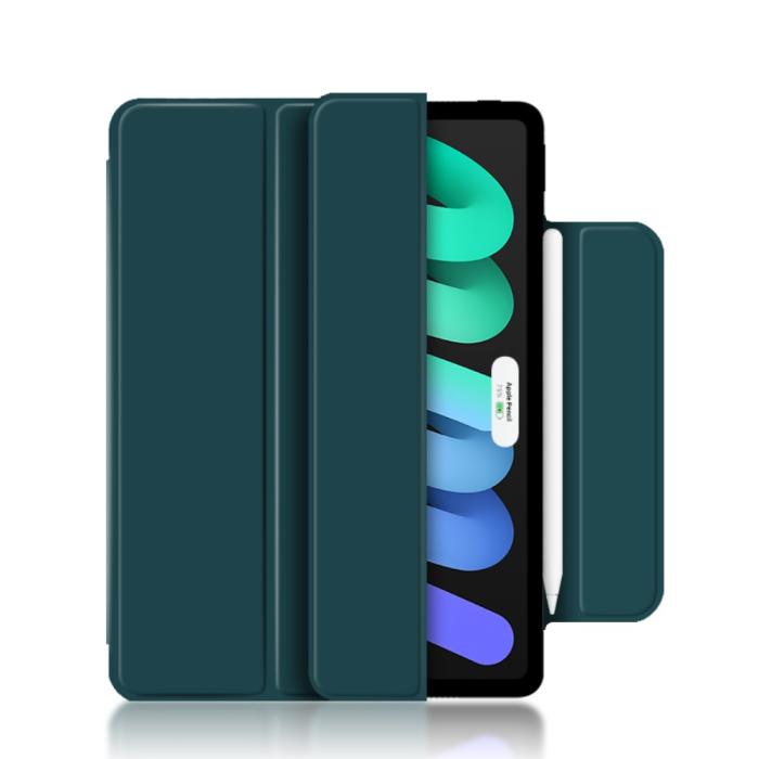 Bild 5, iPad Mini 2024/2021 2in1 Magnetiskt Tri-Fold Fodral Grön