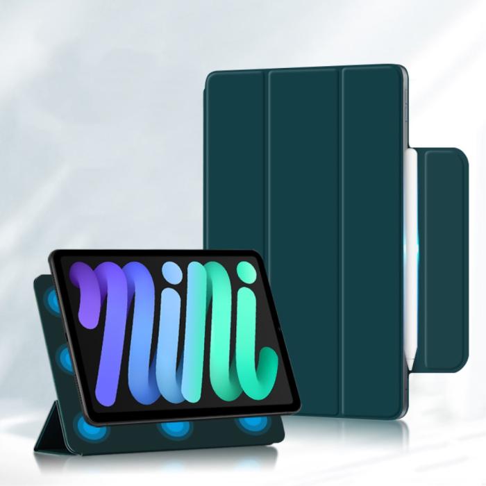 Bild 6, iPad Mini 2024/2021 2in1 Magnetiskt Tri-Fold Fodral Grön