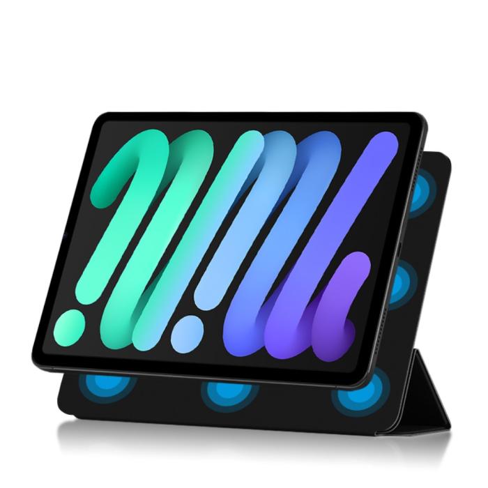 Bild 3, iPad Mini 2024/2021 2in1 Magnetiskt Tri-Fold Fodral Svart