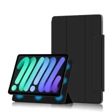 iPad Mini 2024/2021 2in1 Magnetiskt Tri-Fold Fodral Svart