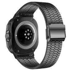 Galaxy Watch 8 46/44/40 mm Armband Rostfritt St&aring;l Svart