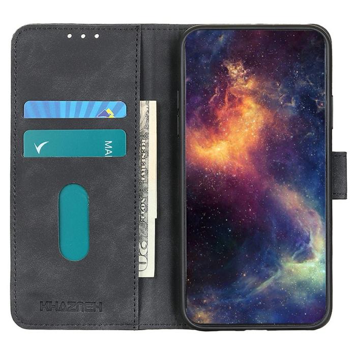 Bild 2, KHAZNEH Samsung Galaxy A37 5G Fodral Retro Läder Svart