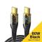 ESSAGER 30cm 60W PD USB-C - USB-C Kabel Svart