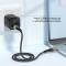 ESSAGER 30cm 60W PD USB-C - USB-C Kabel Svart