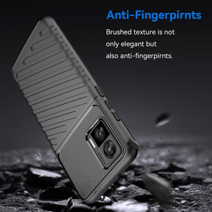 Bild 2, Motorola Edge 30 Neo 5G Skal Twill Textur Svart
