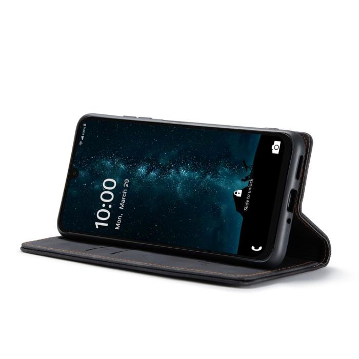Bild 3, CASEME Galaxy A16/A26 5G Fodral Flip Retro Läder Svart