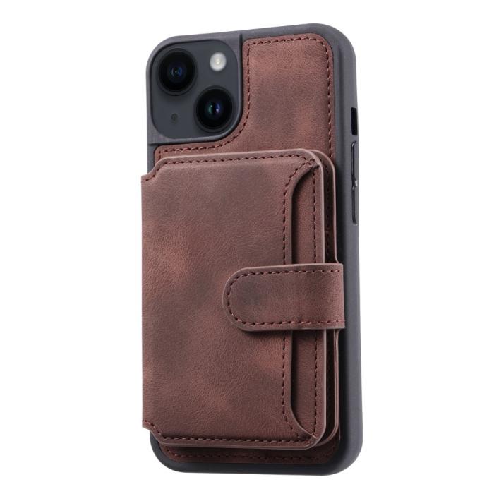 Bild 5, iPhone 15 Skal RFID Med Plånboksfunktion Brun