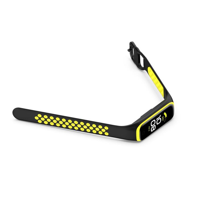 Bild 5, Samsung Galaxy Fit 2 SM-R220 Armband Ihåligt Silikon Svart/Gul