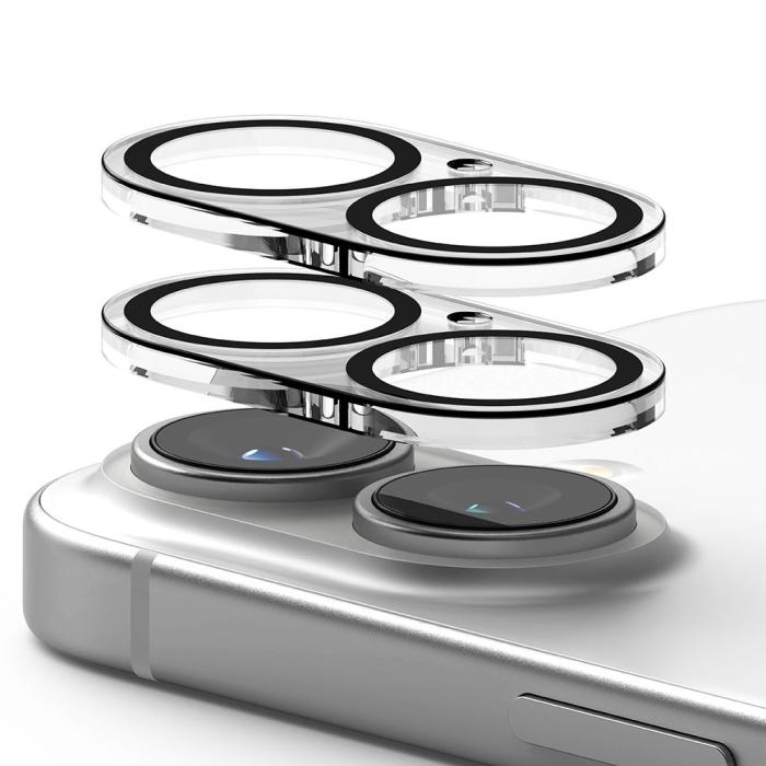Bild 4, Ringke Ringke iPhone 16 / 16 Plus 2-PACK Linsskydd Härdat Glas Transparent