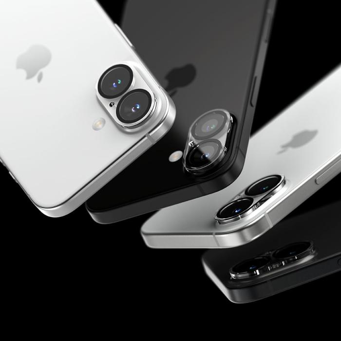 Bild 6, Ringke Ringke iPhone 16 / 16 Plus 2-PACK Linsskydd Härdat Glas Transparent
