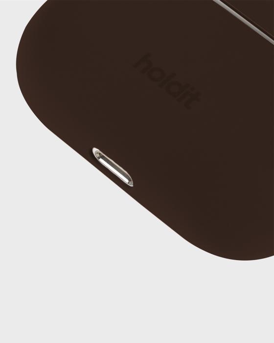 Bild 3, holdit AirPods Pro 1/2 Skal Silikon Chocolate