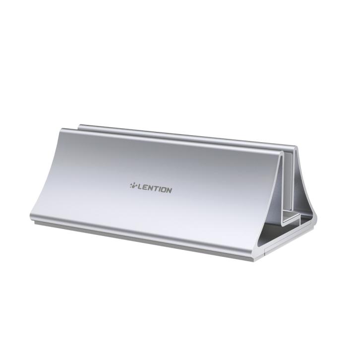 Bild 2, LENTION Universal Vertikal Aluminium Laptop Stativ Silver